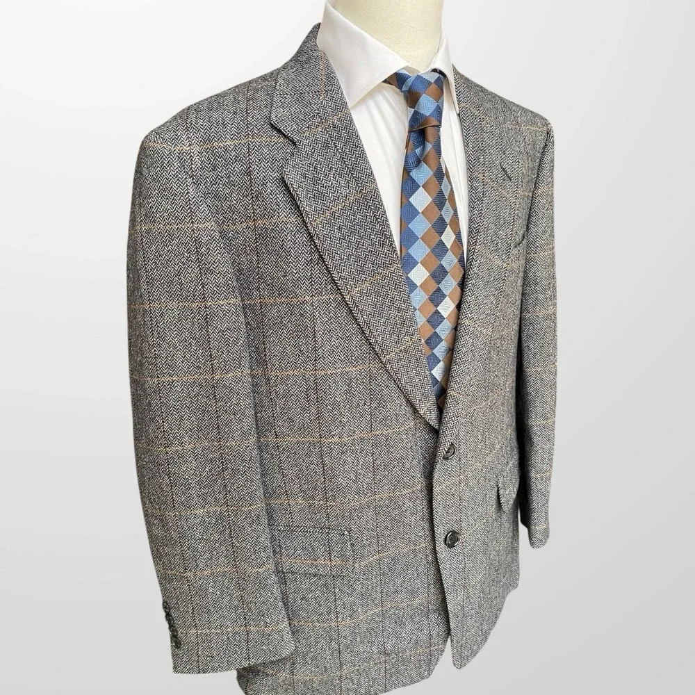 Vintage‎ Evan Picone Mens 42R Blazer Sport Coat Lambswool Wool Casual Jacket